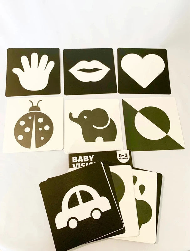 Cartes de vision haute-contraste 0-3 mois