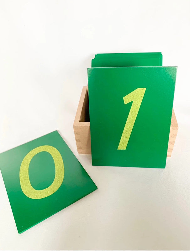 Chiffres rugueux Montessori en bois – 0 à 9