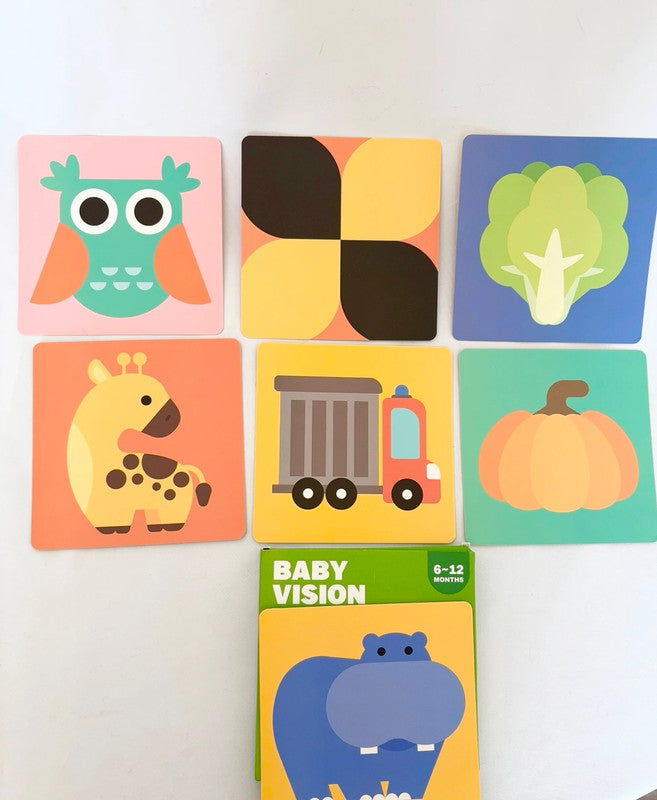 Cartes de vision éducatives 6-12 mois