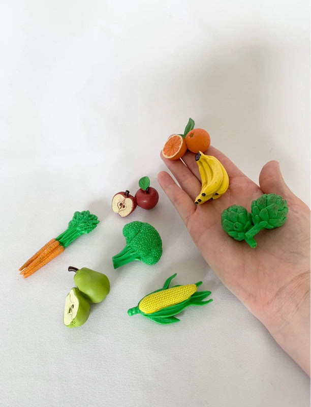 Lot de figurines Fruits &amp; Légumes