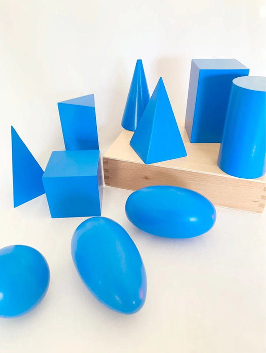 Solides géométriques Montessori – Coffret éducatif
