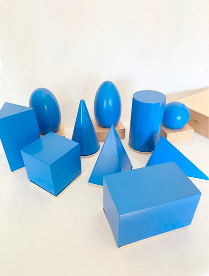 Solides géométriques Montessori – Coffret éducatif