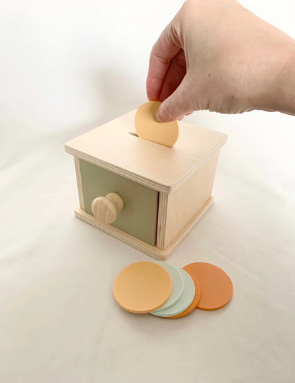 Jeu Montessori boîte à jetons