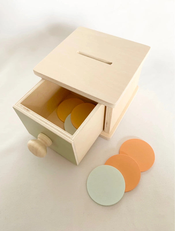 Jeu Montessori boîte à jetons