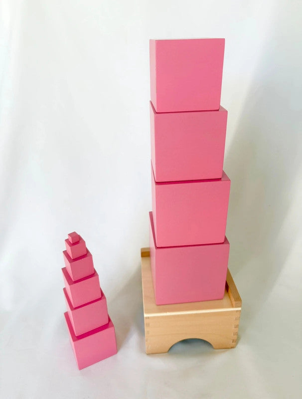 Tour rose Montessori – Matériel sensoriel