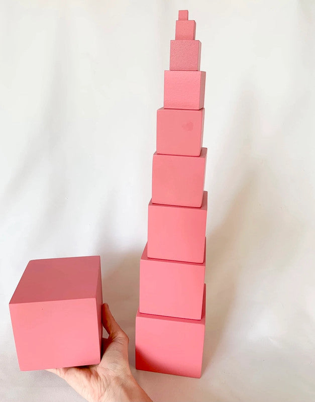 Tour rose Montessori – Matériel sensoriel
